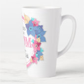 お前は世最高の界のフローラの母だ カフェラテマグ (右)