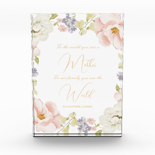 お前は世界の母のメッセージだ フォトブロック (正面)