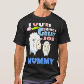 お前は仕事素晴らしのママ不機嫌ヴィンテージT型だ Tシャツ (正面)