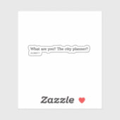 お前は何だ？シティプランナー? シール (シート)