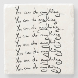 お前は何でもできる！感動的引用文 ストーンコースター