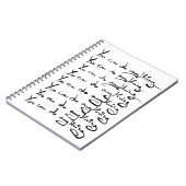 お前は何でもできる!感動的引用文 ノートブック (左側)