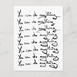 お前は何でもできる！感動的引用文 ポストカード