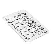 お前は何でもできる！感動的引用文 マグネット (右側)