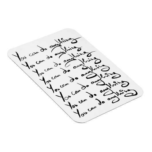 お前は何でもできる！感動的引用文 マグネット (右側)