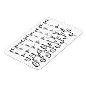 お前は何でもできる！感動的引用文 マグネット (左側)