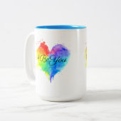 お前は何を言ってる? ツートーンマグカップ (正面左)