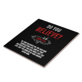 お前は信じか?ヨハネ3:36聖書の節 タイル (側面)