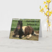 お前は信じ20位の祝馬じゃない カード (黄色い花)