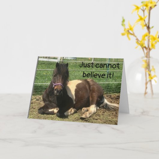 お前は信じ20位の祝馬じゃない カード (黄色い花)