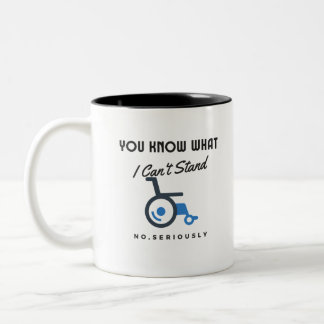 お前は俺が耐えられない重大なハンディキャップを知っている ツートーンマグカップ