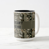 お前は俺が見えないおもしろい迷彩柄マグ ツートーンマグカップ (正面右)