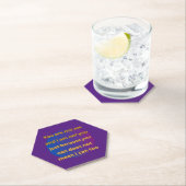 「お前は俺じゃない」考え詩引用文 ペーパーコースター (インサイチュ)