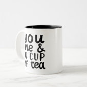 お前は俺とお茶を一杯 ツートーンマグカップ (正面左)
