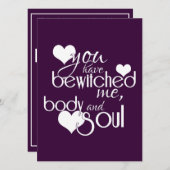 お前は俺と体と魂に 招待状 (正面/裏面)