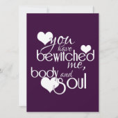 お前は俺と体と魂に 招待状 (正面)