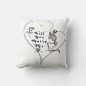 『お前は俺と結婚しおもしろいてくれ、スケルトン結婚のイベント』 クッション (正面)