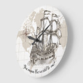 お前は俺にとって世界を意味するヴィンテージ ラージ壁時計 (傾斜)