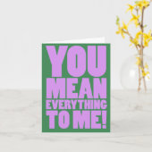 お前は俺にとって世界を意味する カード (黄色い花)