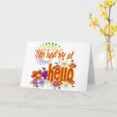 お前は俺に挨拶した! カード (黄色い花)