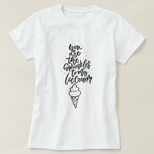 お前は俺のアイスレタリング Tシャツ (デザイン正面)