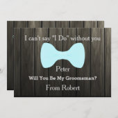 お前は俺のグルームスマンの弓になるか 招待状 (正面/裏面)