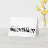 お前は俺のグルームズメイドのブライダルパーティ要求か カード (黄色い花)