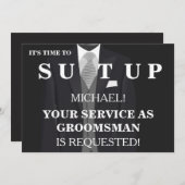 『お前は俺のグルームマンか? 招待状 (正面/裏面)