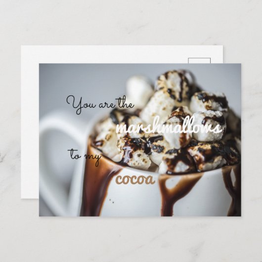 お前は俺のココアのマシュマロだ ポストカード (正面/裏面)