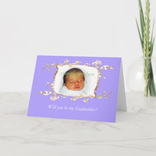 お前は俺のゴッドマザーか？カスタムの梅の花枠 招待状 (正面)