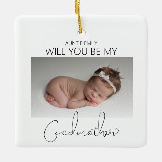 お前は俺のゴッドマザーか？クリスマスツリー セラミックオーナメント (正面)