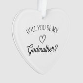 お前は俺のゴッドマザーか?モダン赤ちゃんシャワー オーナメント (正面)