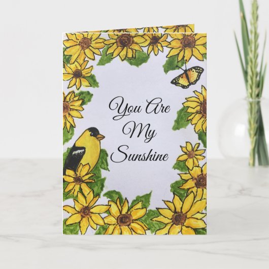 お前は俺のサンシャインありがとう元気なカード カード (正面)