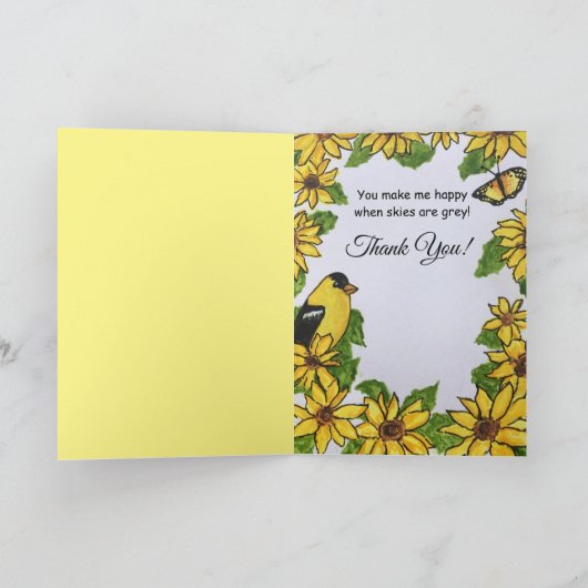 お前は俺のサンシャインありがとう元気なカード カード (内部)