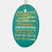 お前は俺のサンシャインだカラフル セラミックオーナメント (左)