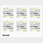 お前は俺のサンシャインだ俺の唯一のサンシャイン スクエアシール (シート)