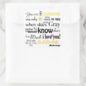 お前は俺のサンシャインだ俺の唯一のサンシャイン スクエアシール (バッグ)