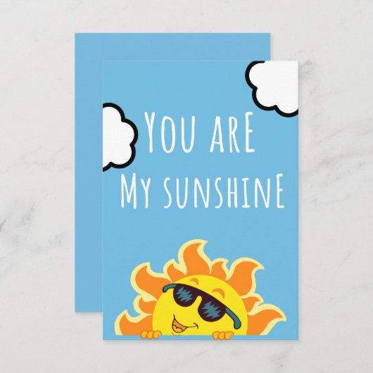 「お前は俺のサンシャインだ」サンイラストレーション |かわいい空 サンキューカード (正面/裏面)