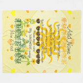 お前は俺のサンシャインだ フリースブランケット (正面(横))