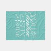 お前は俺のサンシャインだ フリースブランケット (正面(横))