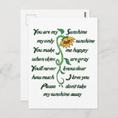 お前は俺のサンシャインだ ポストカード (正面/裏面)