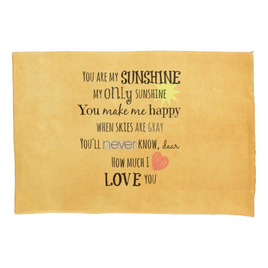 お前は俺のサンシャインだ 枕カバー (正面)