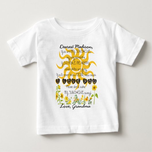 お前は俺のサンシャインアッド名だ ベビーTシャツ (正面)