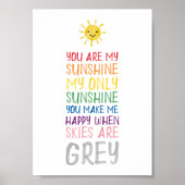 お前は俺のサンシャインウォーターカラーポスターだ ポスター (正面)