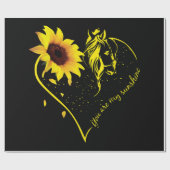 お前は俺のサンシャインサンフラワーで馬だ ラッピングペーパー (フラット)