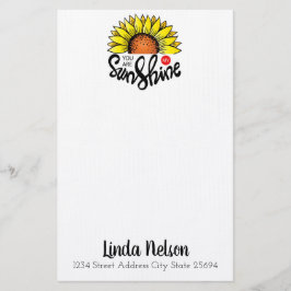 お前は俺のサンシャインサンフラワーパーソナライズされただ 便箋