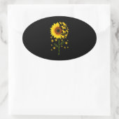 お前は俺のサンシャインヒマワリ犬だ 楕円形シール (バッグ)