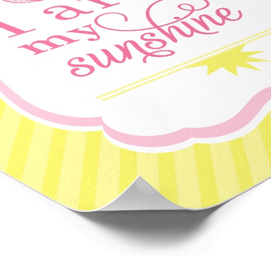 お前は俺のサンシャインピンクと黄色のベビーガールだ ポスター (角)