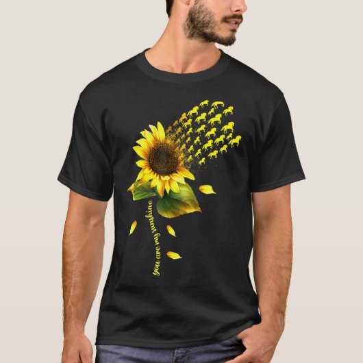 お前は俺のサンシャインホースひまわり馬だ Tシャツ (正面)