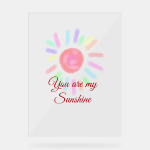 お前は俺のサンシャインレッドカラフル水彩練り粉だ アクリルサイン